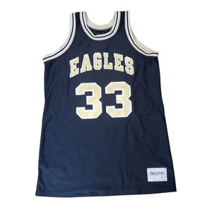 Vintage Basketball Jersey Eagles DeLong 42 Large 90's Retro Athletic Apparel